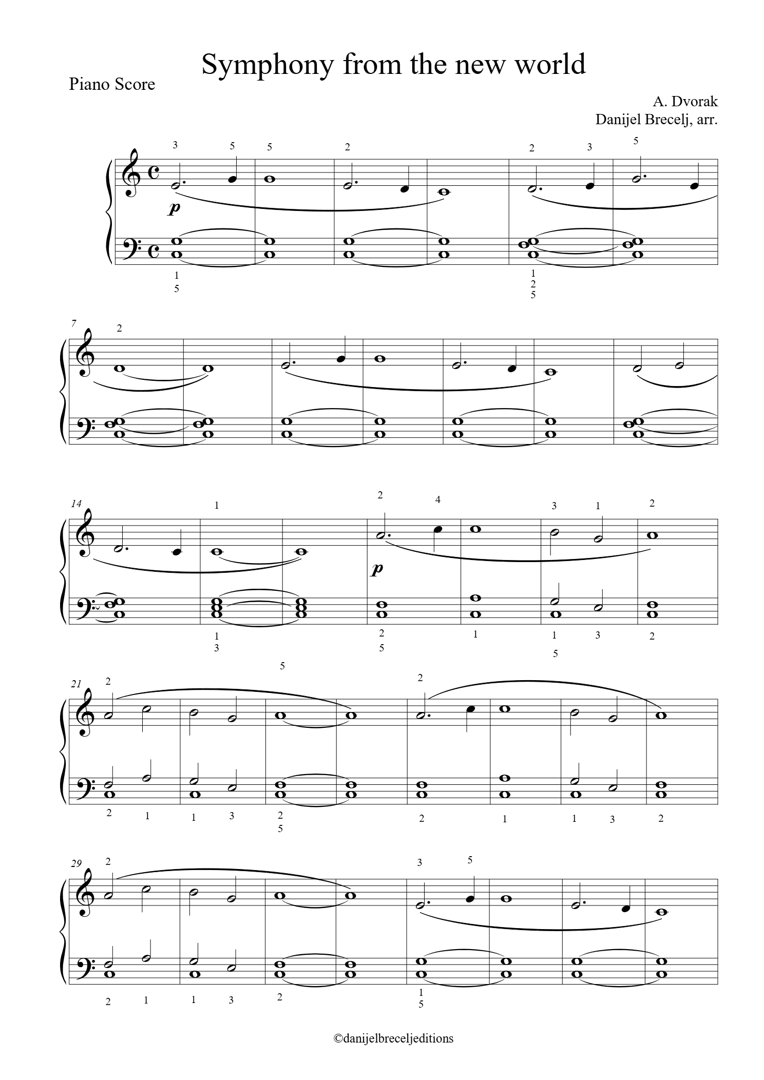 Symphony from the new world (Dvorak)